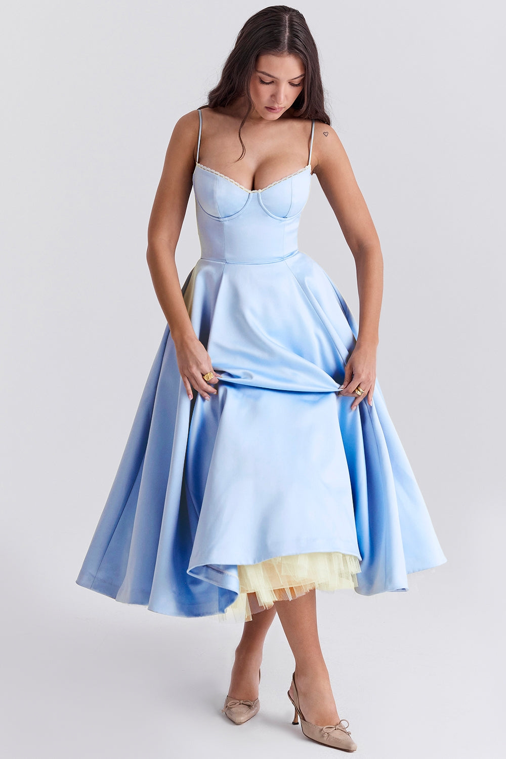 Celia™ | Elégante robe midi avec poches cachées