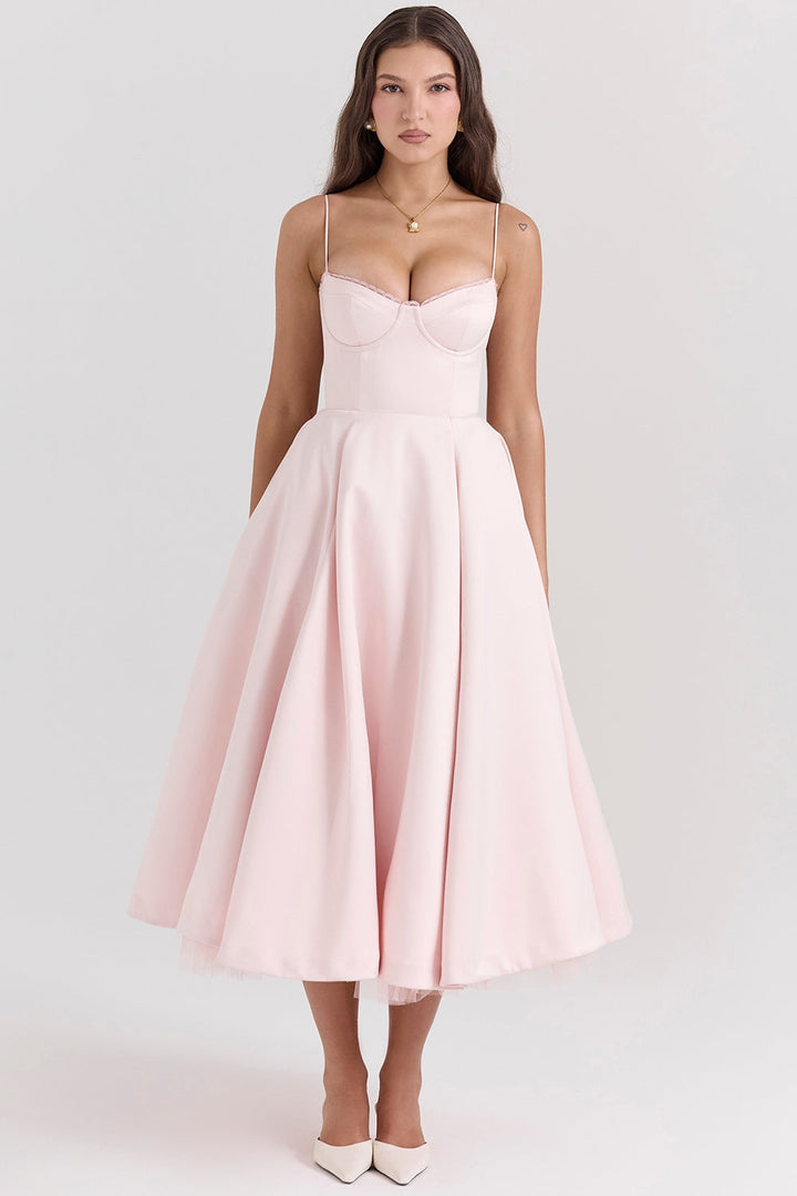 Celia™ | Elégante robe midi avec poches cachées