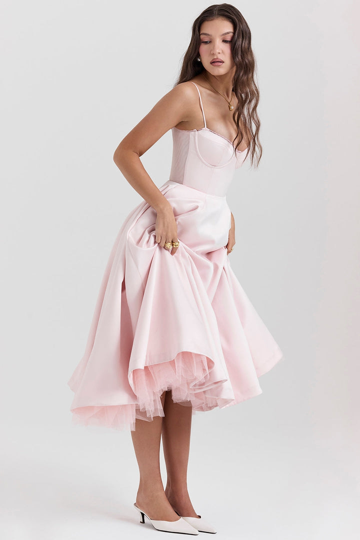 Celia™ | Elégante robe midi avec poches cachées
