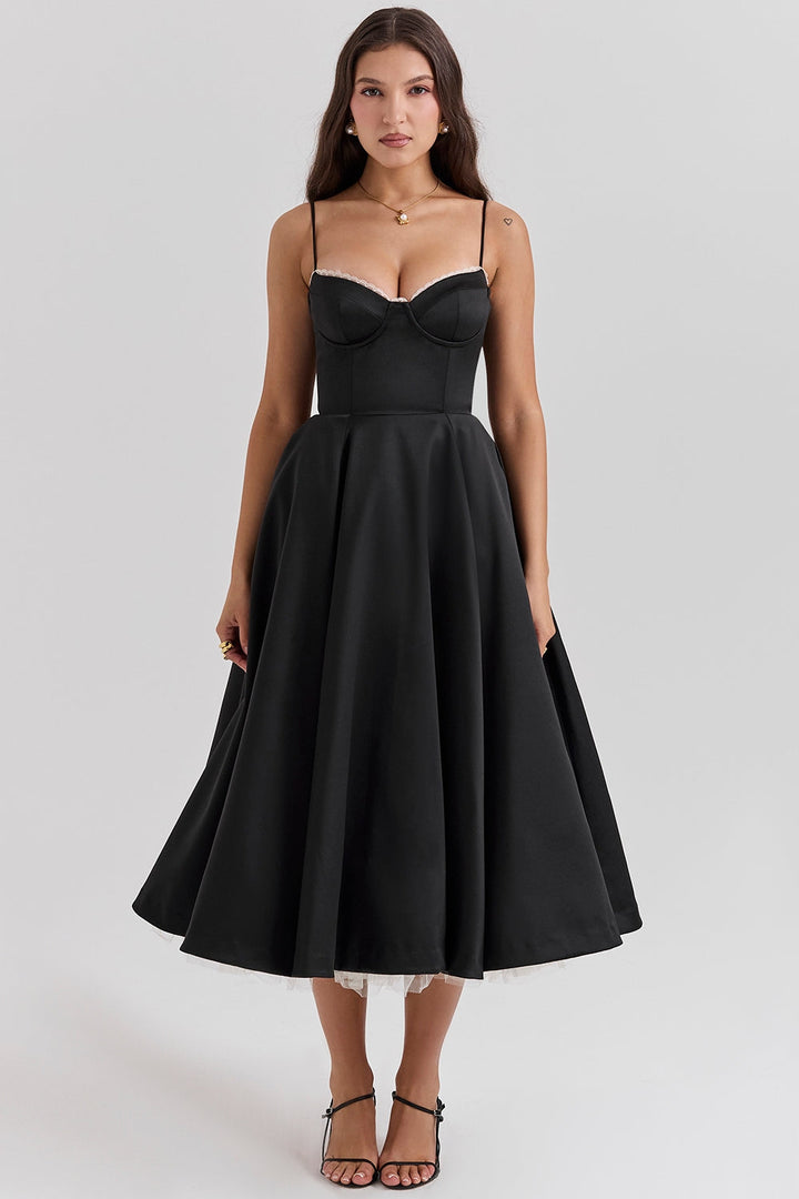 Celia™ | Elégante robe midi avec poches cachées