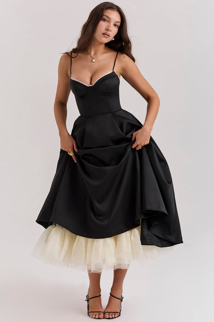 Celia™ | Elégante robe midi avec poches cachées
