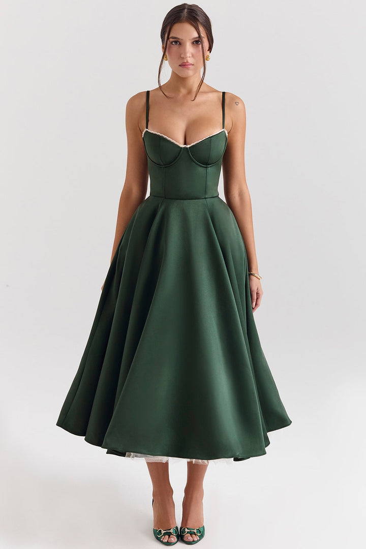 Celia™ | Elégante robe midi avec poches cachées