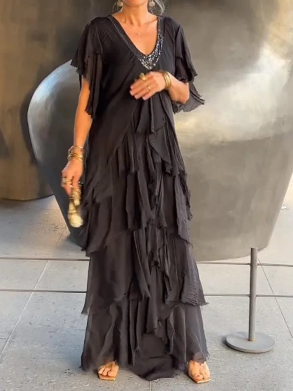 Fayla™ | Robe Longue Élégante avec Motif Floral