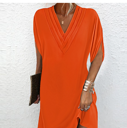 Novyxis™ | Robe Élégante avec Manches Ouvertes et Décolleté en V