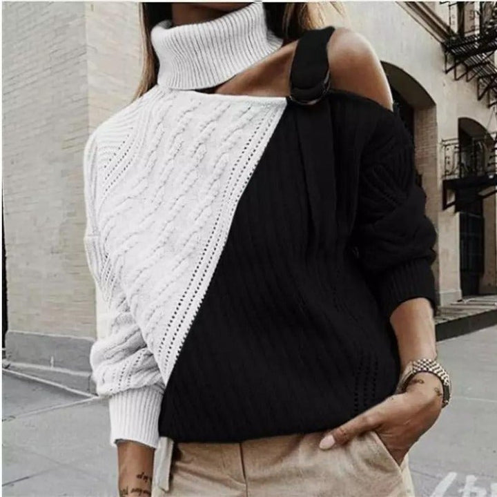 Cynoria™ |  Pull découpé à col roulé