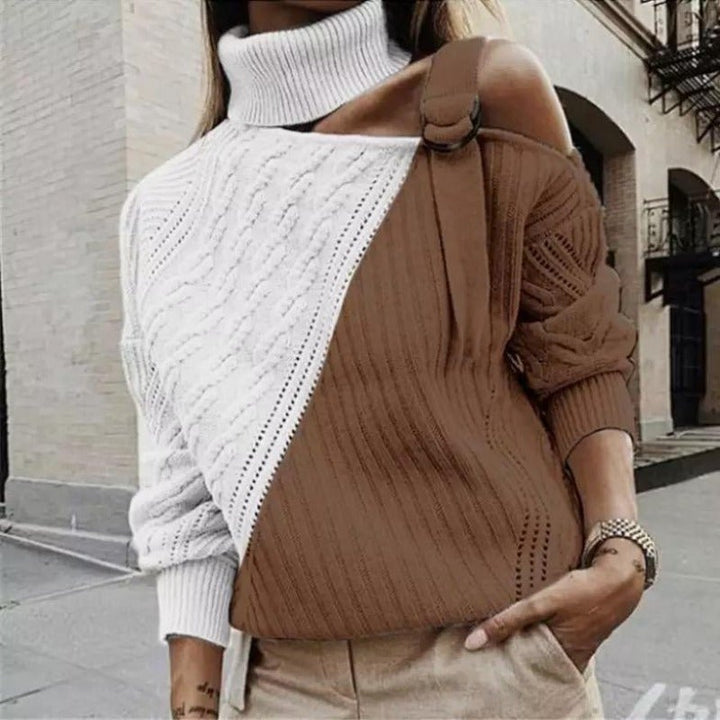 Cynoria™ |  Pull découpé à col roulé