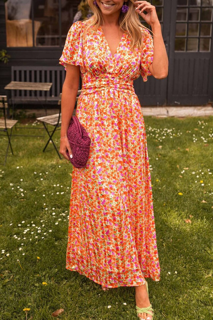 Savo™ | Robe Longue Fleurie Élégante et Aérienne