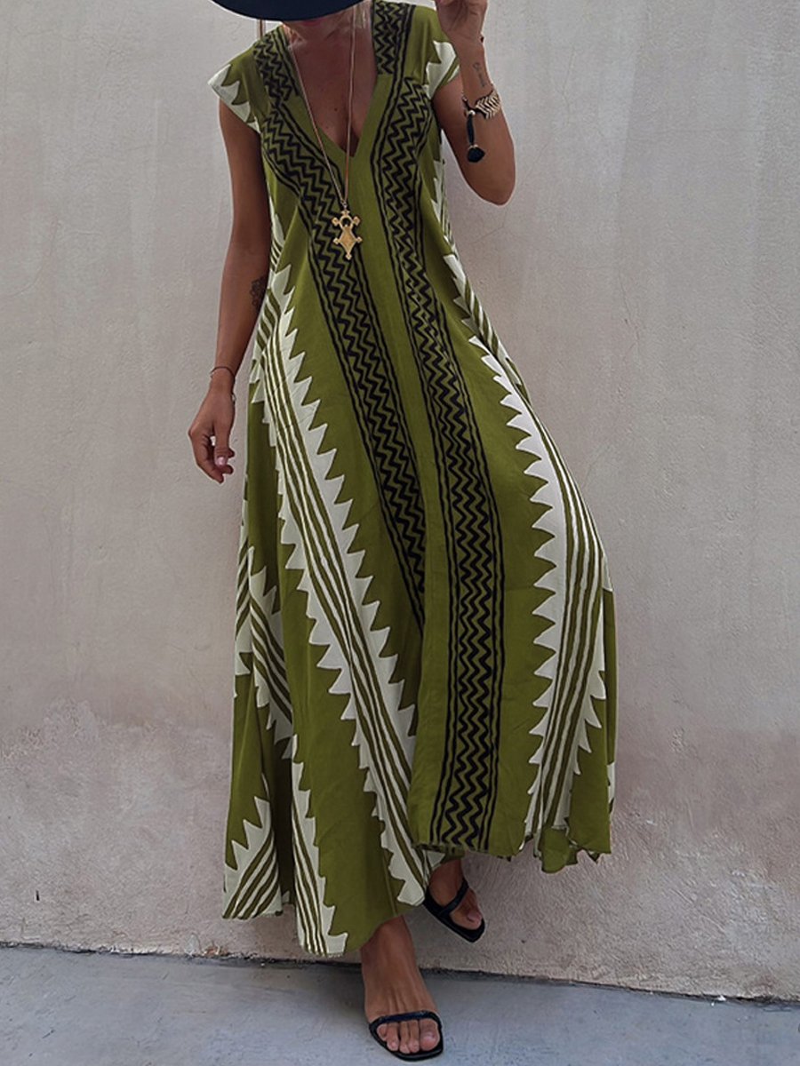 Boho™ | Robe sans manches avec décolleté en V