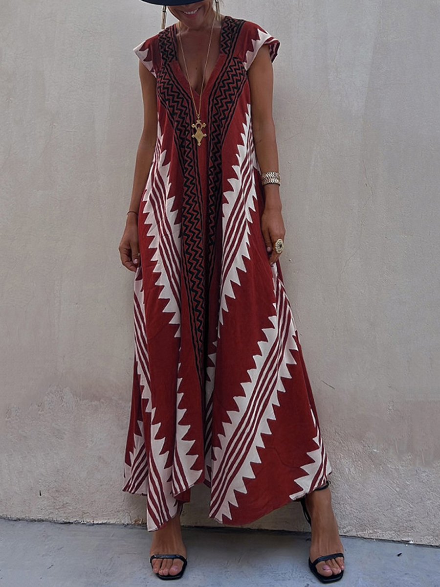 Boho™ | Robe sans manches avec décolleté en V
