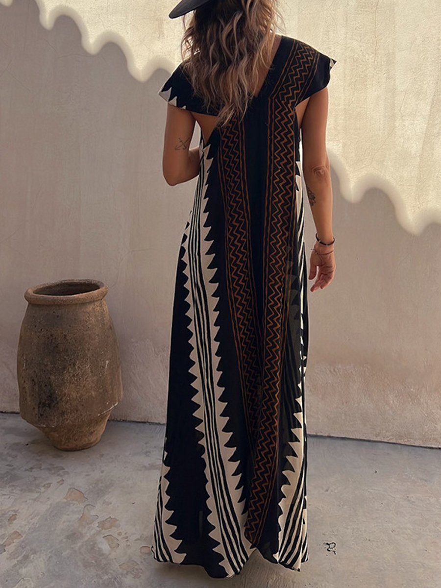 Boho™ | Robe sans manches avec décolleté en V