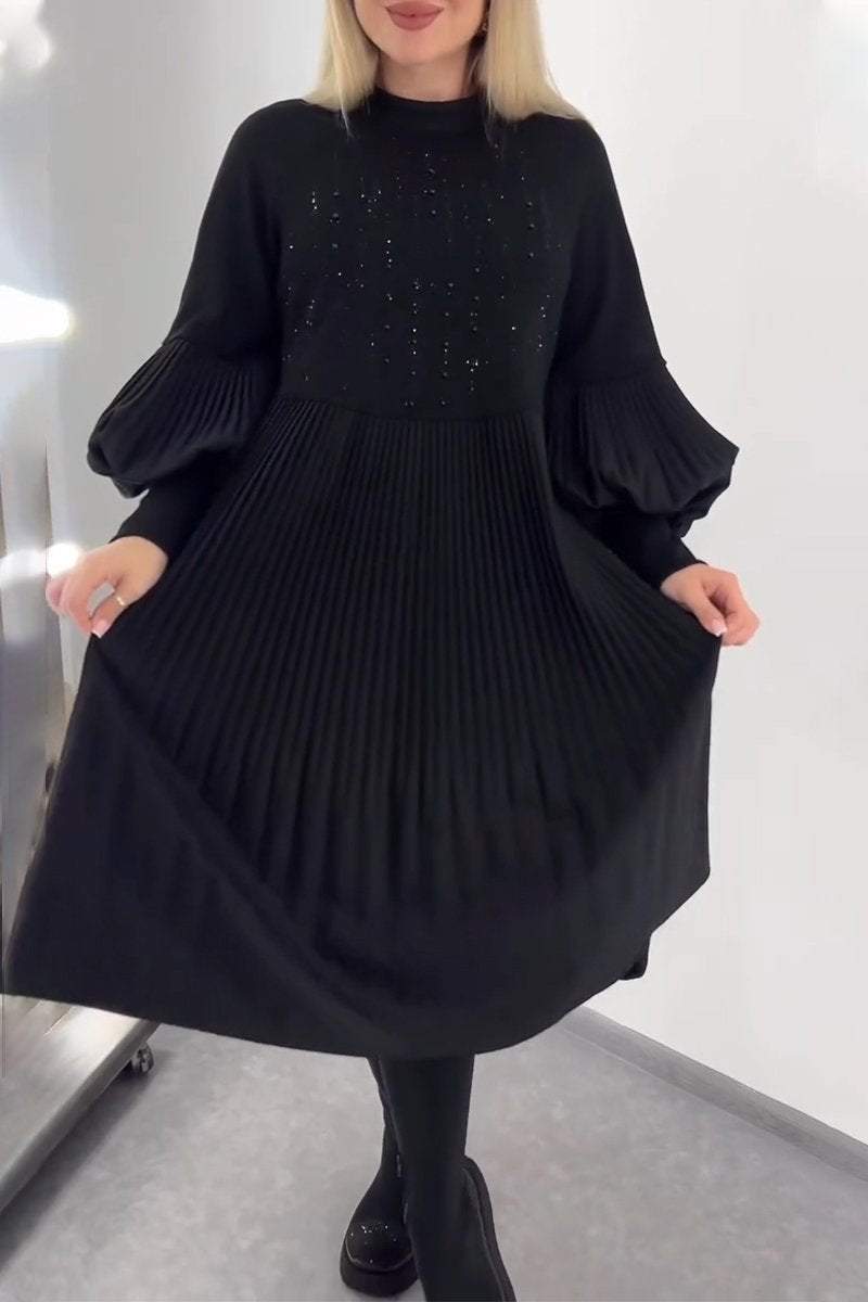 Aelvyna™ |  Robe plissée couvrant le ventre