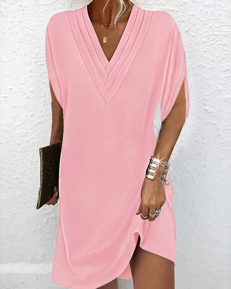 Novyxis™ | Robe Élégante avec Manches Ouvertes et Décolleté en V