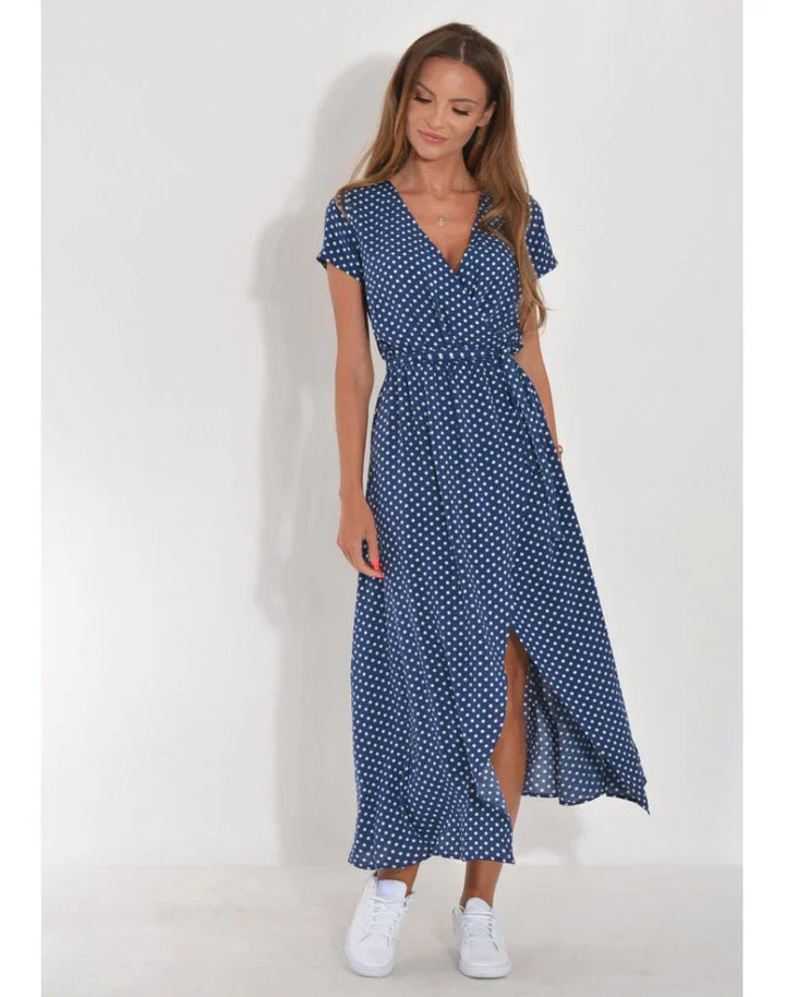 Suzanne - Élégante robe à décolleté en V