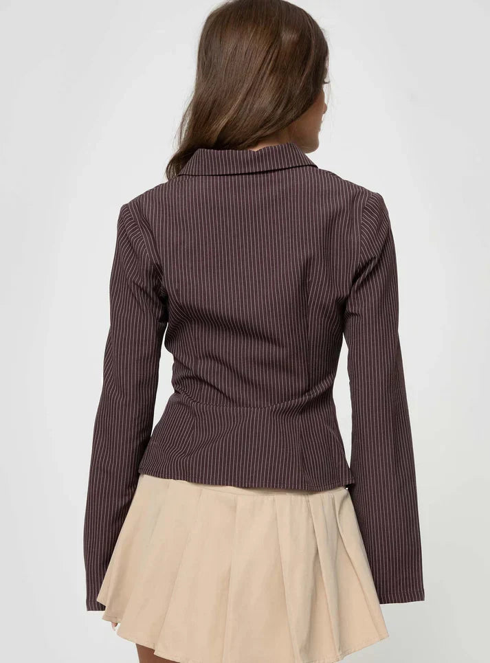 Zypharia™ | Blouse Rétro Élégante avec Boutonnage