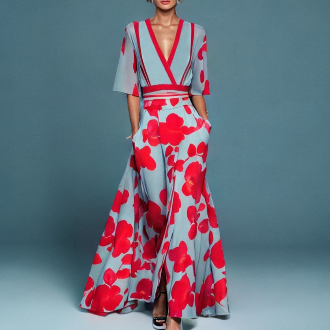 Sara™ | Robe élégante à manches courtes