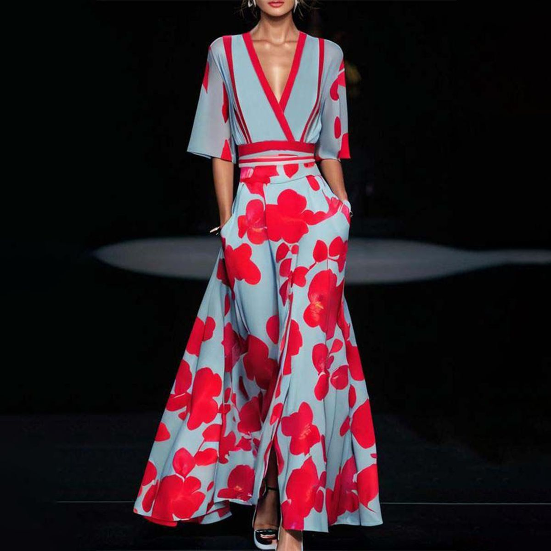 Sara™ | Robe élégante à manches courtes