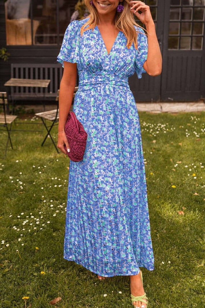 Amelia | Élégant robe longue avec décolleté en V