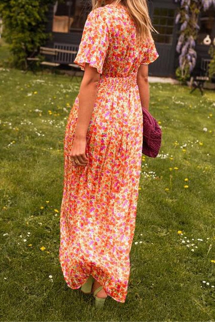 Amelia | Élégant robe longue avec décolleté en V
