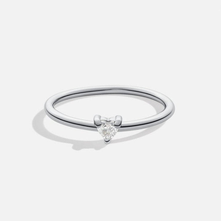 'Kleine Liebe' Bague en cristal en forme de cœur
