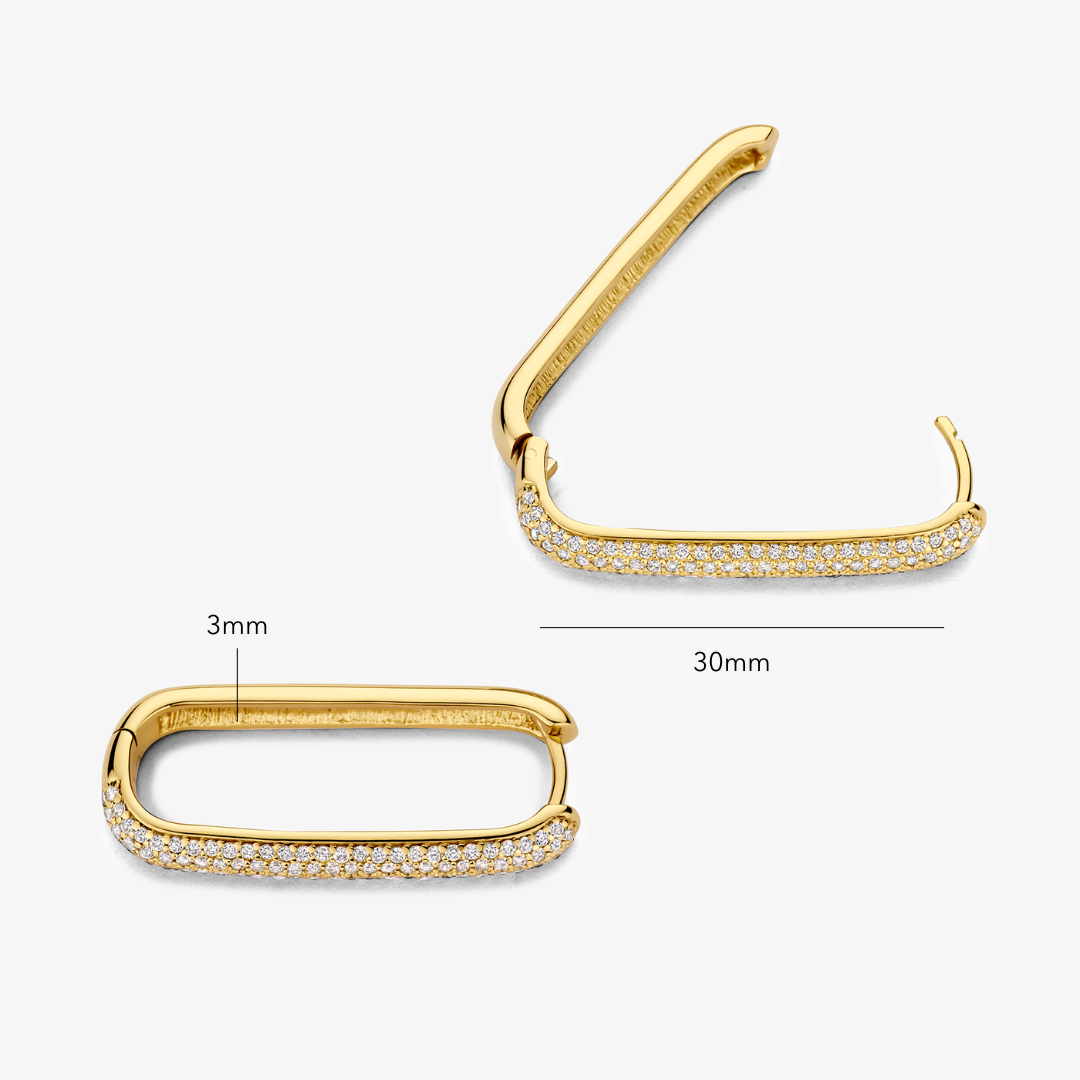 Boucles d'Oreilles Pavé Grande Icône