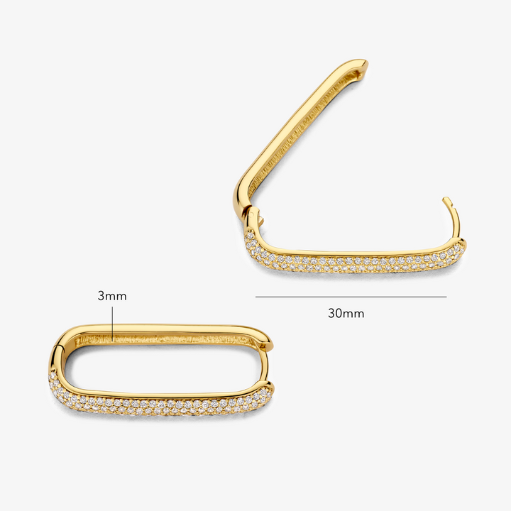 Boucles d'Oreilles Pavé Grande Icône
