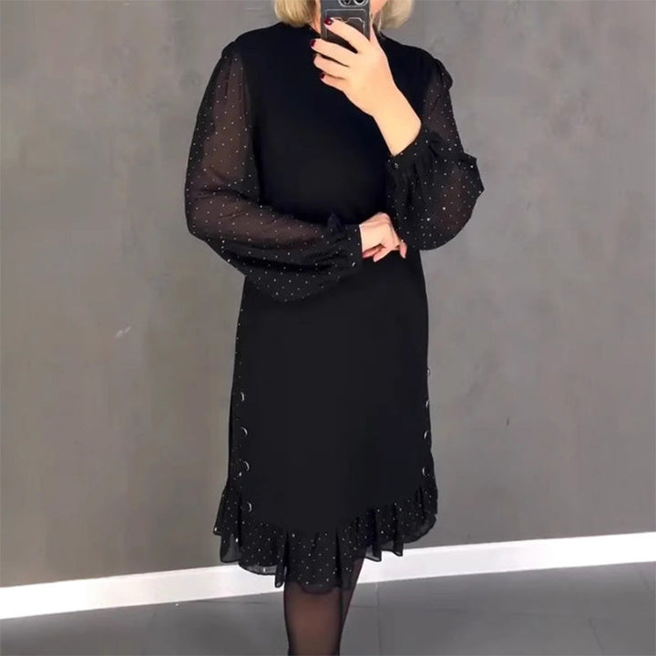 Astrarel™ | Robe élégante à col rond en zirconium
