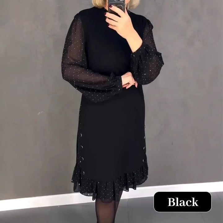 Astrarel™ | Robe élégante à col rond en zirconium