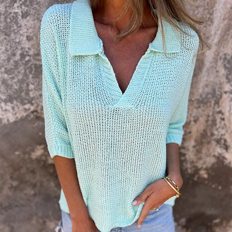 Julius™ | Élégant Haut V-Neck Décontracté