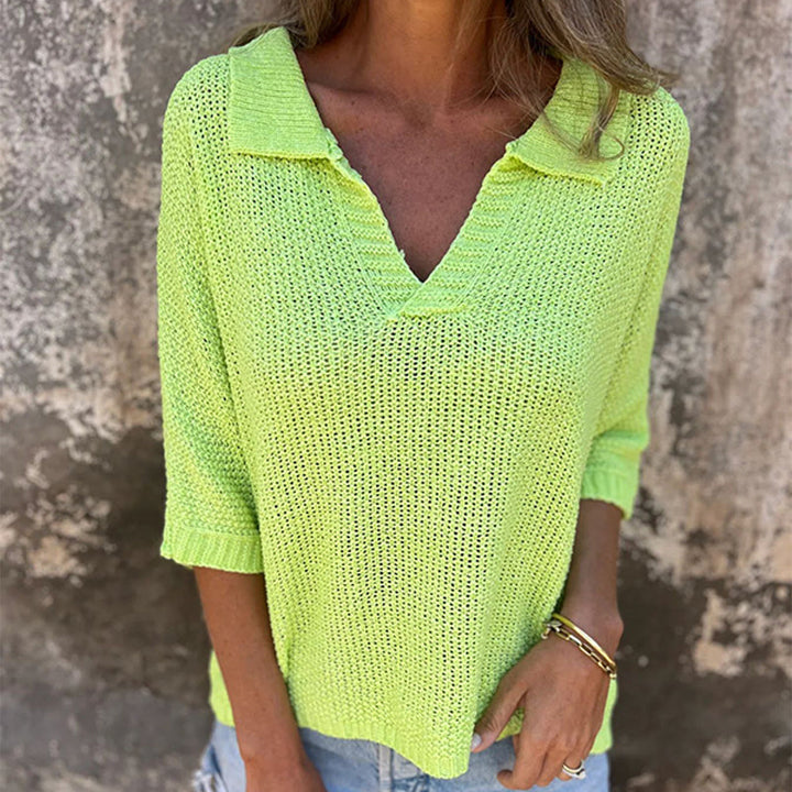 Julius™ | Élégant Haut V-Neck Décontracté
