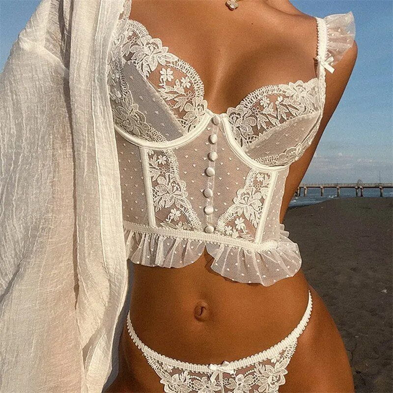 Nuve™ | Ensemble de Lingerie Italienne Élégante et Sensuelle