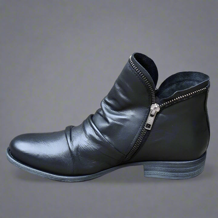 Sighild | Bottes en cuir exquises avec fermeture éclair